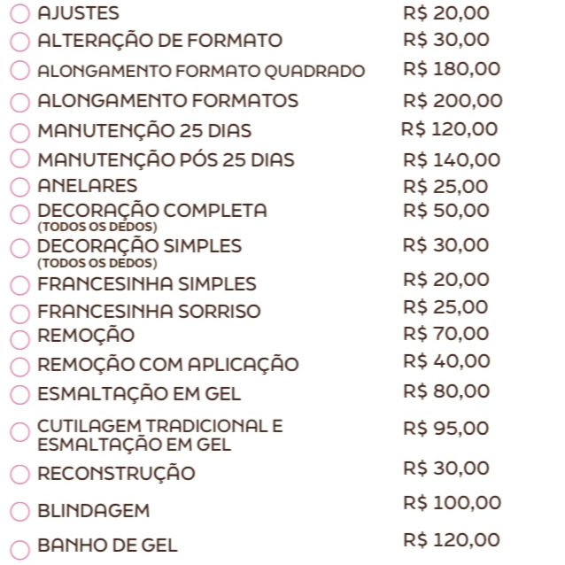 ALONGAMENTOS E ESMALTAÇÃO EM GEL