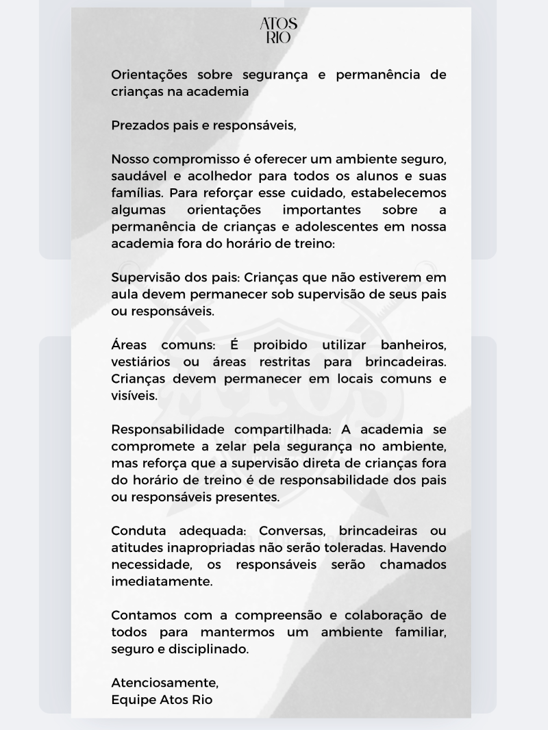 Comunicados Atos Rio