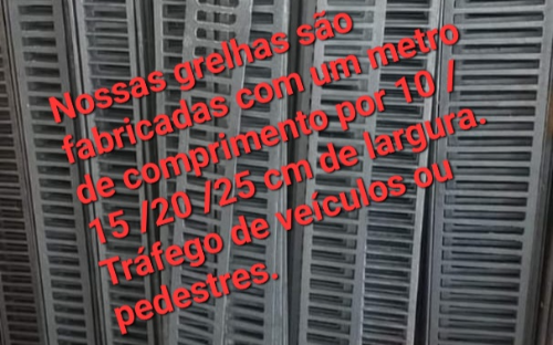 Grelhas de Ferro Fundido para Canaletas