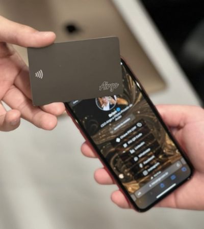 Airgo Cartão Black • NFC + QR Code
