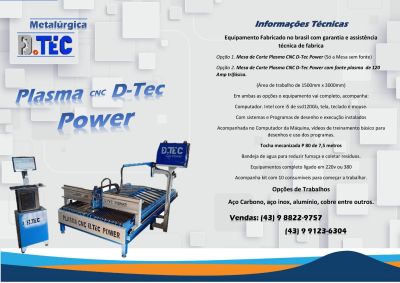 Plasma CNC D-Tec Power