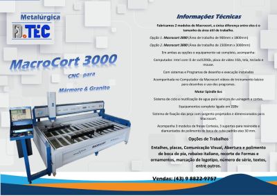 Macrocort 3000 CNC Granito