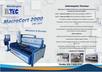 Macrocort 2000 CNC Granito