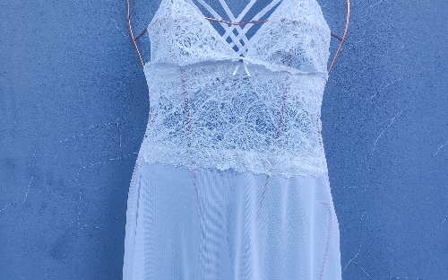 Camisola bico renda branco