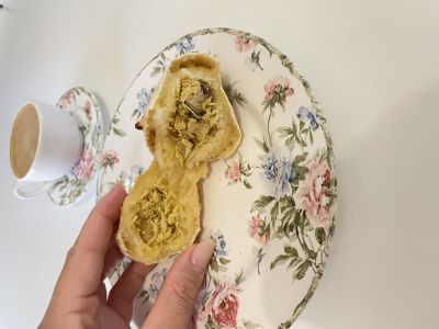 Pão de queijo fit recheado com frango - 05 unidades (100g cada)