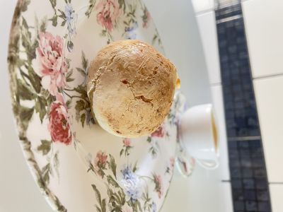 Pão de queijo fit recheado com carne- 05 unidades (100g cada)