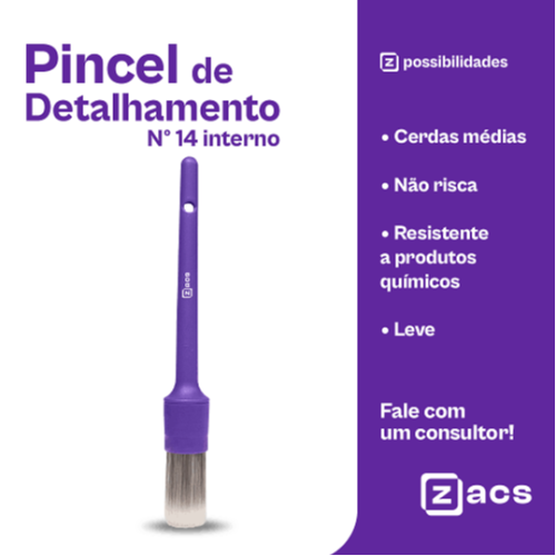 PINCEL ZACS CERDAS MÉDIAS