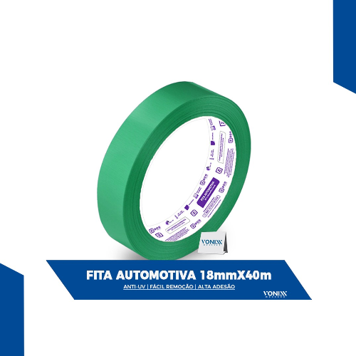 FITA CREPE AUTOMOTIVA VERDE ZACS 18MM x 40M