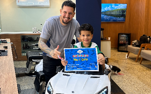 PRIMEIRO CORTE EM GRANDE ESTILO