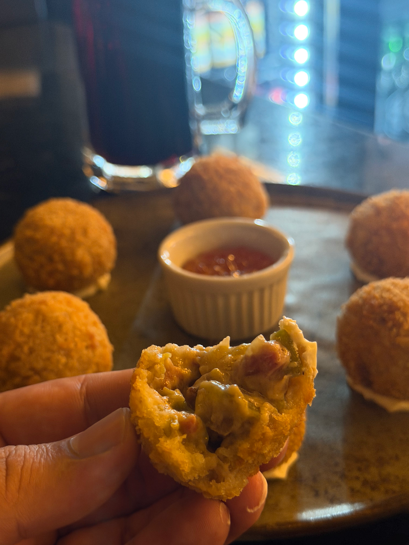 BOLINHO DE JILÓ COM BACON