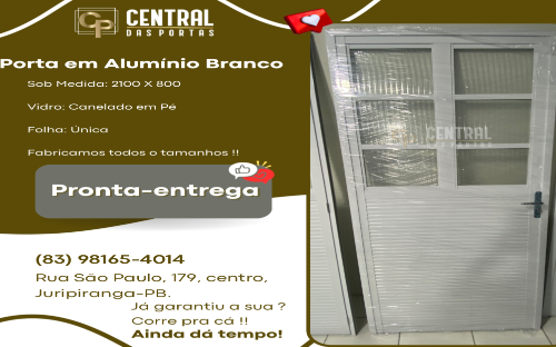 Porta em Alumínio Branco
