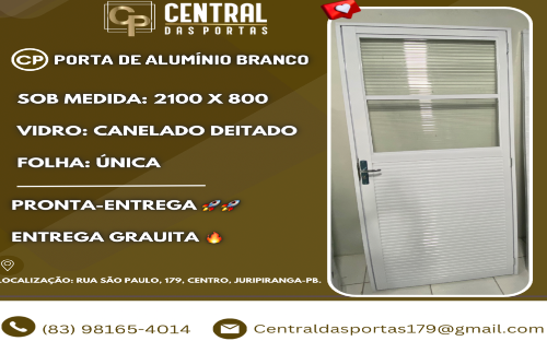 Porta em Alumínio Branco