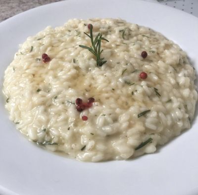 Risotto Parmigiano , Miele e Rosmarino