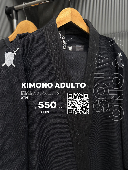 Kimono KMNO adulto preto atos