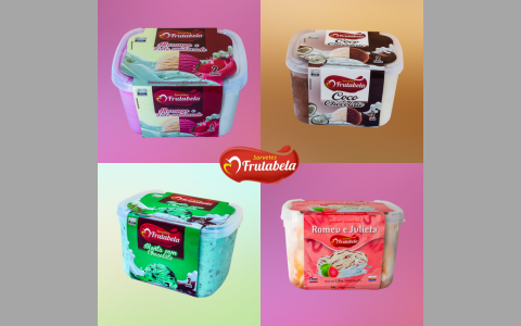 Sorvetes pote de 2 Litros