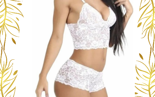 Conjunto renda shortinho