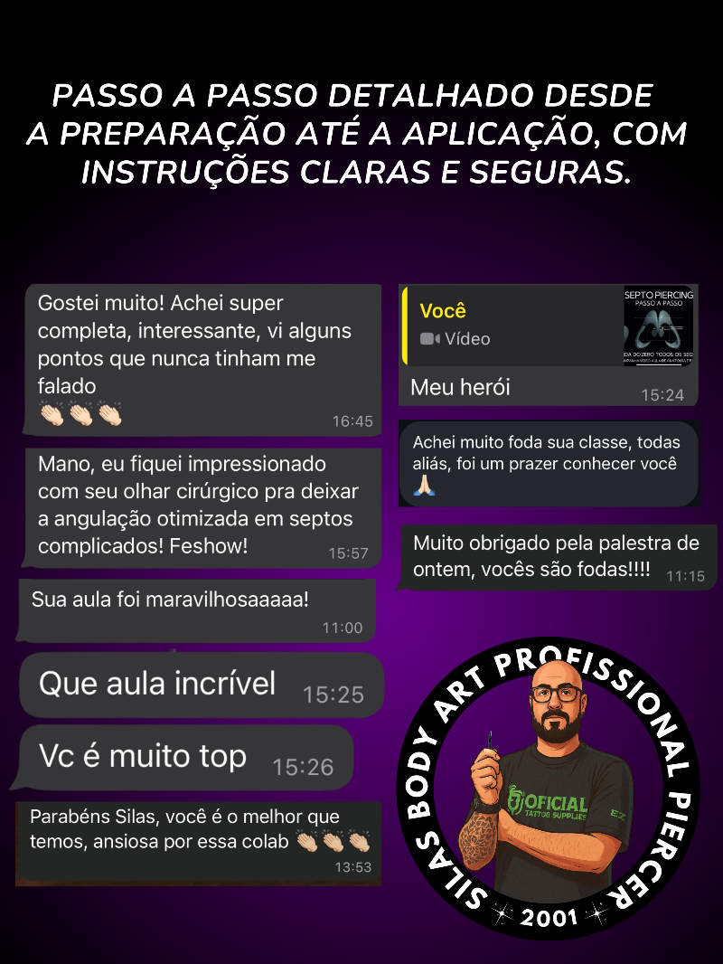 MENTORIA E CURSOS, SILAS BODY ART!