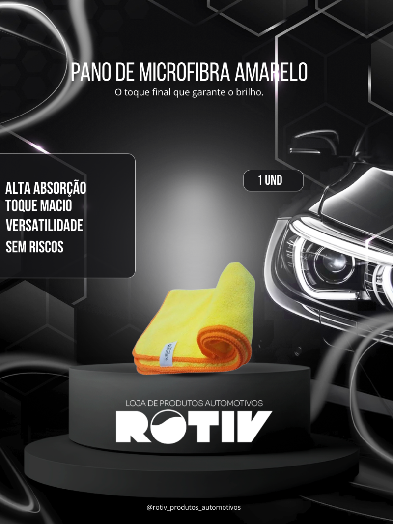 Pano de Microfibra Amarelo SGT