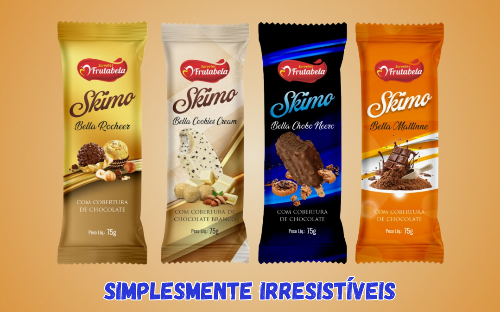 Picolés com cobertura - Esquimó