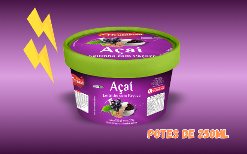 Açaí potes de 250ml