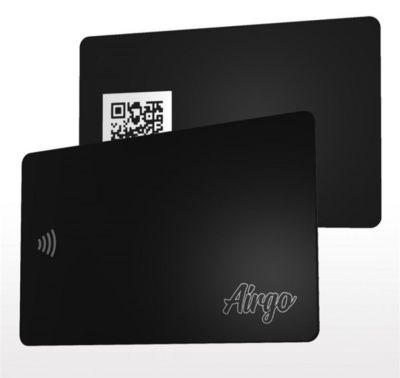 Airgo Cartão Black • NFC + QR Code
