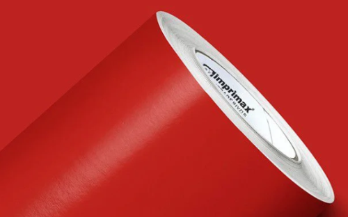VINIL SILVER MAX SUPER BRILHO VERMELHO FOGO 1,22M