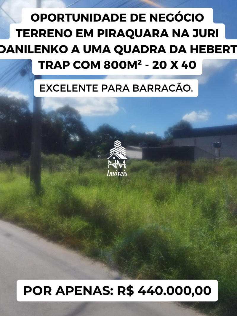 Terreno à venda em Piraquara – Região Juri Danilenko