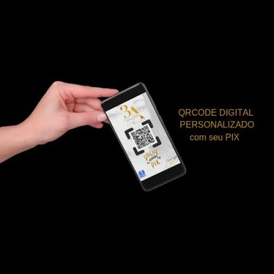 Placa PIX com QR code personalizado